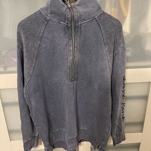 Pink sweatshirt quarter zip!